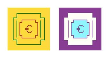 Euro simbolo vettore icona