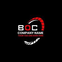 boc lettera logo creativo design con vettore grafico, boc semplice e moderno logo. boc lussuoso alfabeto design