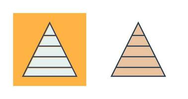 piramide grafico vettore icona