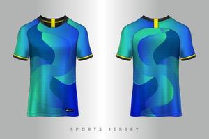 disegno grafico del modello di mockup di sport di maglia da calcio e maglietta per kit da calcio vettore