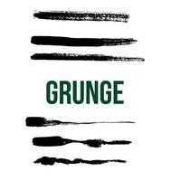 sei pennello grunge vettore