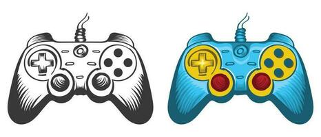 video gamepad illustrazione impostato vettore