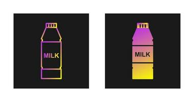 latte bottiglia vettore icona