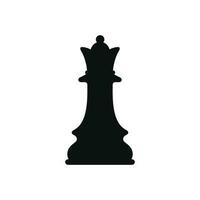 Regina scacchi icona isolato su bianca sfondo vettore