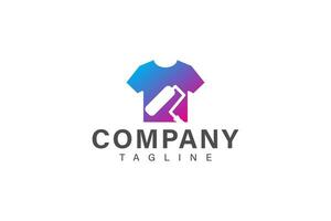 dipingere t camicia logo design vettore