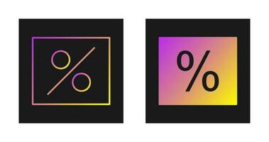 percentuale vettore icona