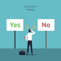 concetto di processo decisionale vettore