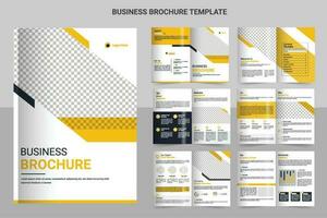 opuscolo modello disposizione design e aziendale minimo multipagina opuscolo modello design vettore