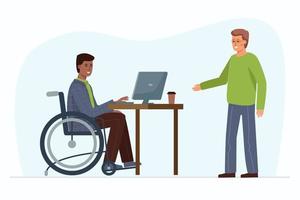 occupazione per disabili vettore