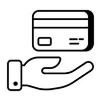 vettore design di ATM carta, piatto icona
