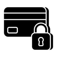 unico design icona di bloccato ATM carta vettore