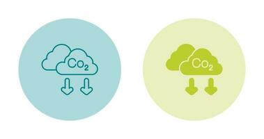 co2 vettore icona