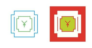 yen simbolo vettore icona