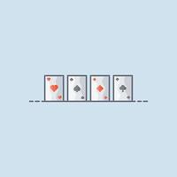 illustrazione dell'icona di vettore della carta da poker