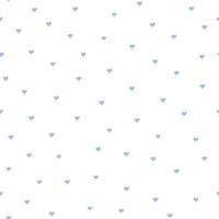 piccoli cuori blu su sfondo bianco seamless pattern vettore