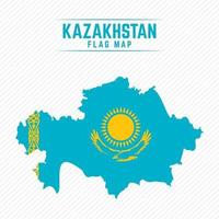 bandiera mappa del kazakistan vettore