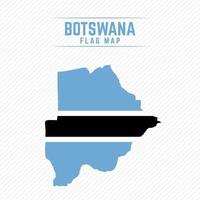 bandiera mappa del botswana vettore