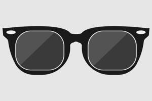 icona di occhiali da sole neri vettore