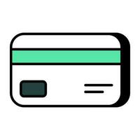 icona del design unico della carta bancomat vettore