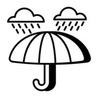 pioggia icona nel Perfetto design vettore