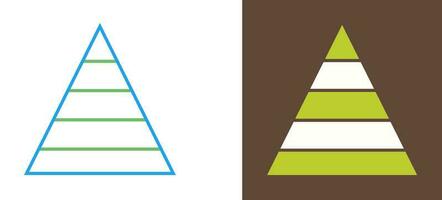 piramide grafico vettore icona