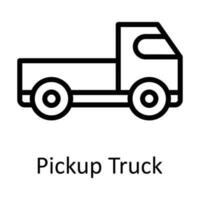 Raccogliere camion vettore schema icona design illustrazione. agricoltura simbolo su bianca sfondo eps 10 file