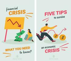 finanziario crisi che cosa voi bisogno per sapere, 5 suggerimenti vettore