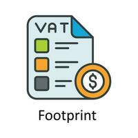 I.V.A vettore riempire schema icona design illustrazione. le tasse simbolo su bianca sfondo eps 10 file