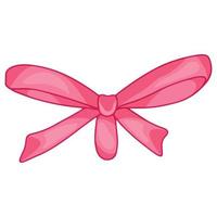 doodle fiocco rosa per la celebrazione del design vettore
