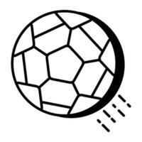 icona del design moderno del calcio vettore