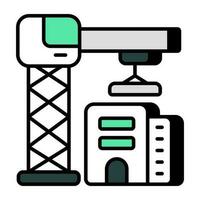modificabile design icona di edificio costruzione vettore