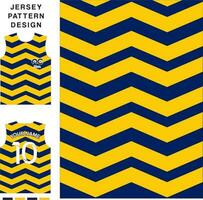 senza soluzione di continuità zigzag concetto vettore maglia modello modello per stampa o sublimazione gli sport uniformi calcio pallavolo pallacanestro e-sport Ciclismo e pesca gratuito vettore.