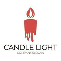 candela leggero logo design modello illustrazione vettore