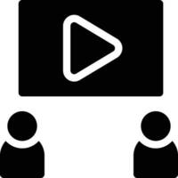 illustrazione vettoriale video su uno sfondo simboli di qualità premium. icone vettoriali per il concetto e la progettazione grafica.