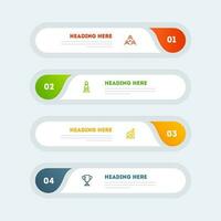 creativo Infografica bandiera disposizione con numeri per il tuo attività commerciale presentazione e rapporto. vettore