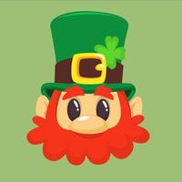 cartone animato divertente leprechaun illustrazione vettoriale