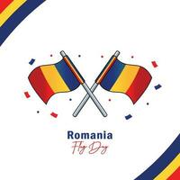 Romania bandiera disegno, indipendenza giorno o nazionale giorno vacanza concetto vettore