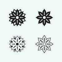 fiore logo. il circolare logo. logo di il fiore. stilizzato fiore. petali. semplice logo. il marca nome emblema logo. mandala. logo boutique. logotipo per bellezza. logo per fiore negozio. vettore