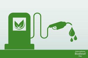 concetto di giornata internazionale del biodiesel vettore