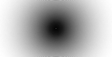 modello di linea astratta dell'onda sonora del cerchio concentrico vettore