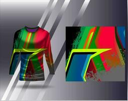 gli sport maglia e maglietta modello gli sport design per calcio da corsa gioco maglia vettore