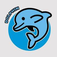 delfino vettore arte, illustrazione, icona e grafico