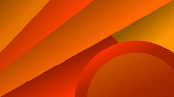 dinamico forme e astratto sfondo composizione con arancia colore vettore