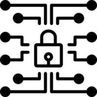 solido icona per networkprotection vettore