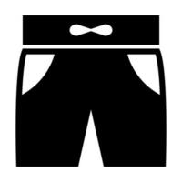 pantaloncini vettore glifo icona design