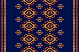 tappeto etnico tribale modello arte. etnico ikat senza soluzione di continuità modello. americano, messicano stile. vettore