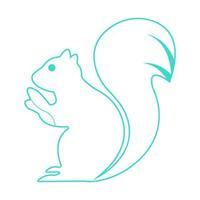 scoiattolo icona illustrazione vettore