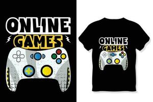 gamer maglietta design vettore