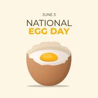 nazionale uovo giorno design modello per celebrazione. nazionale uovo giorno evento design. uovo vettore illustrazione. uova cuore forma. piatto design. generativo ai.