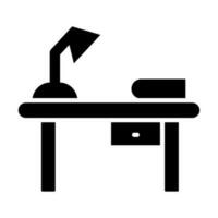 scrivania vettore glifo icona design